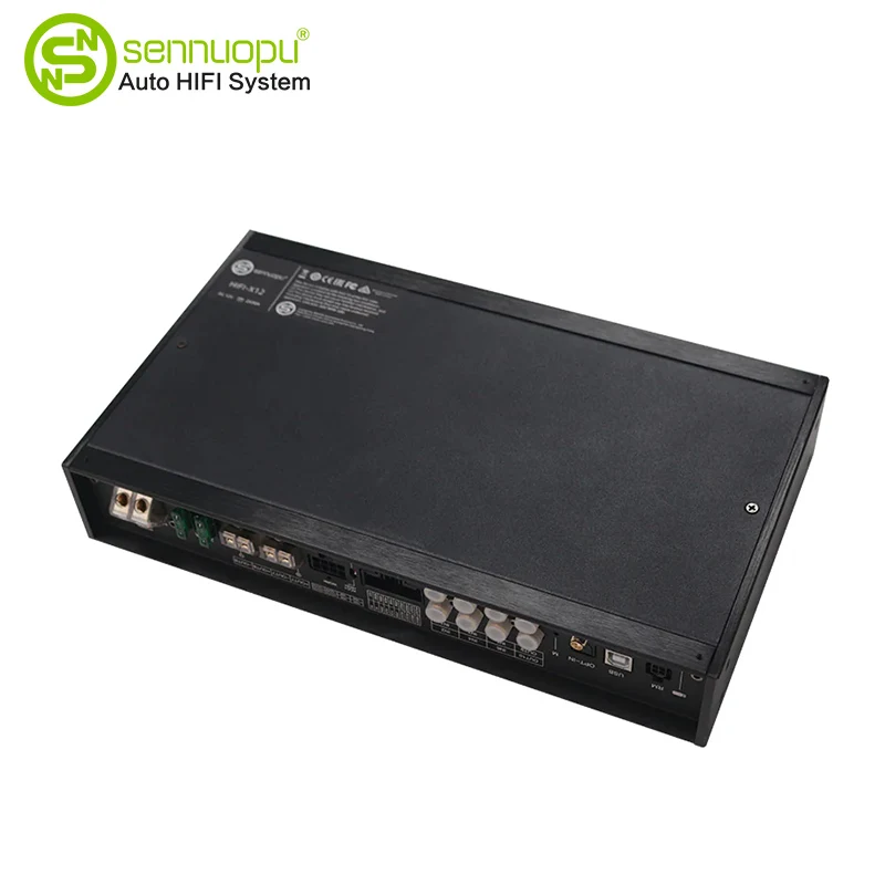 10 kanallı DSP ilə 8 kanallı avtomobil audio gücləndiricisi