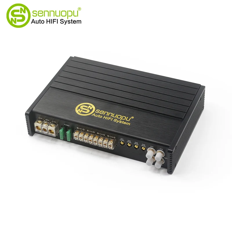 Class AB Power Boost 4-Ch Avtomobil Audio Amp